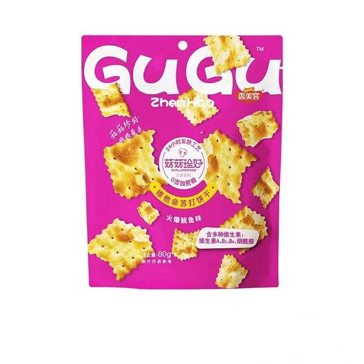 SAMKO Mushroom Spicy Squid Soda Crackers 80 g