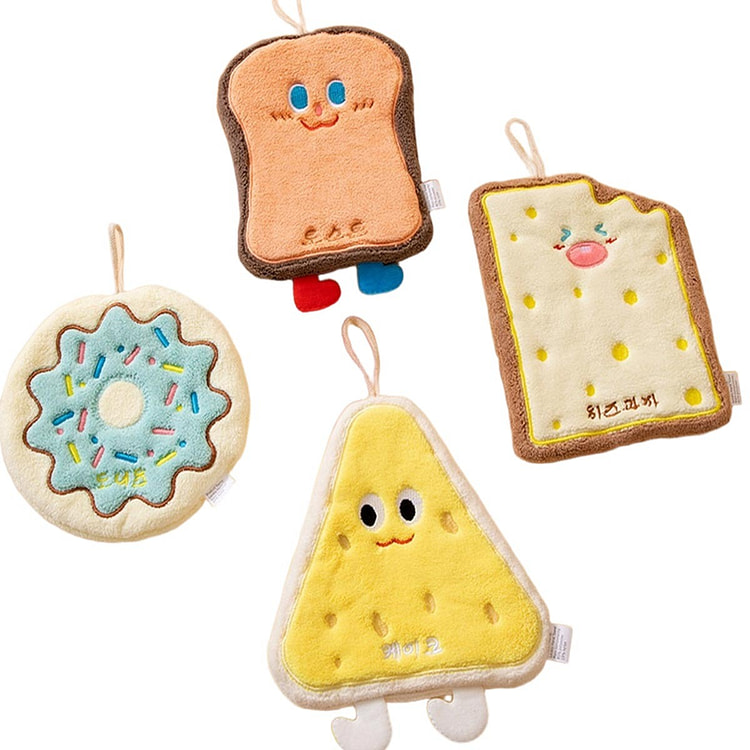 Three-layer thickened hand towel, 4 pieces perpack 1 pack