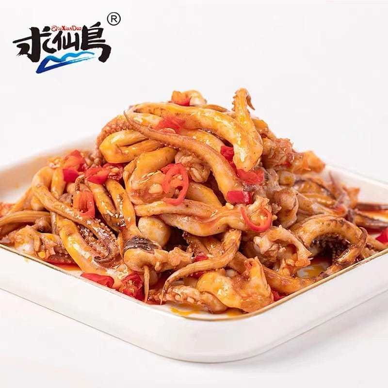 Spicy Flavor Teppan Squid, 3 flavors available, Spicy and flavorful 200 g