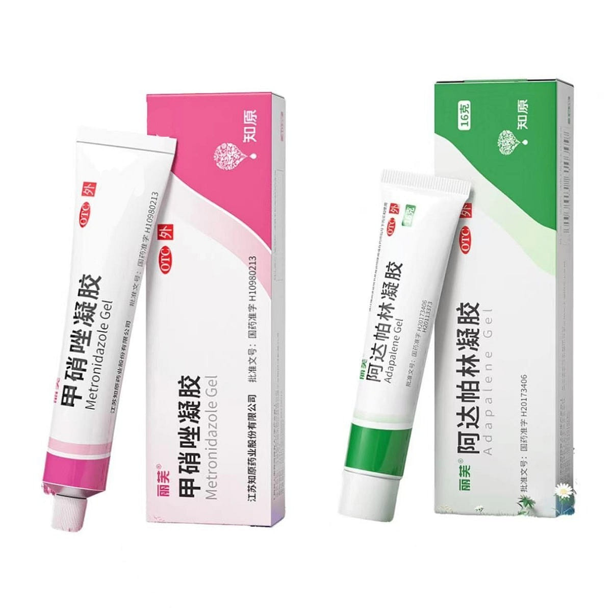 Adapalene gel 16g+ metronidazole gel 20g 36 g