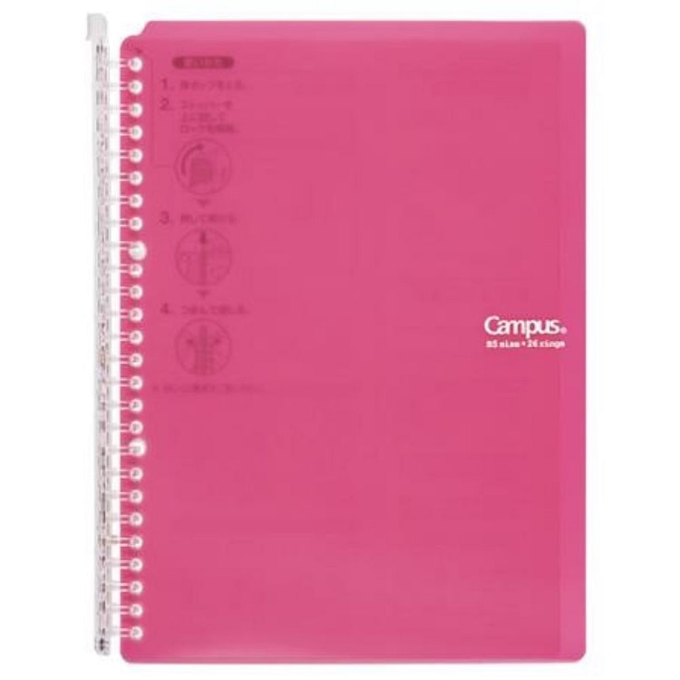 KOKUYO Campus Smart Ring60 Dark Pink Binder