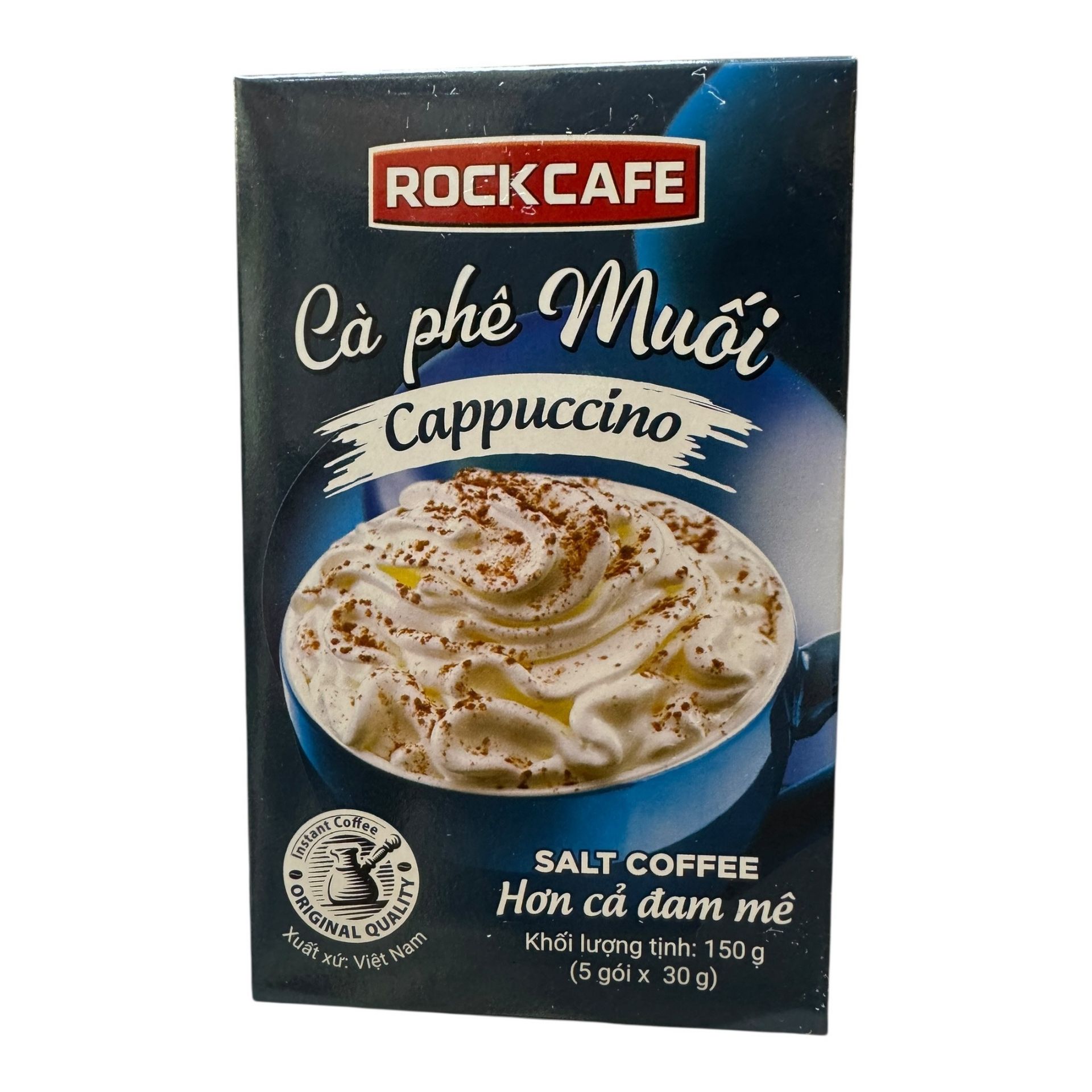 Rockcafe - 速溶鹽咖啡卡布奇諾 5 包x 30 克