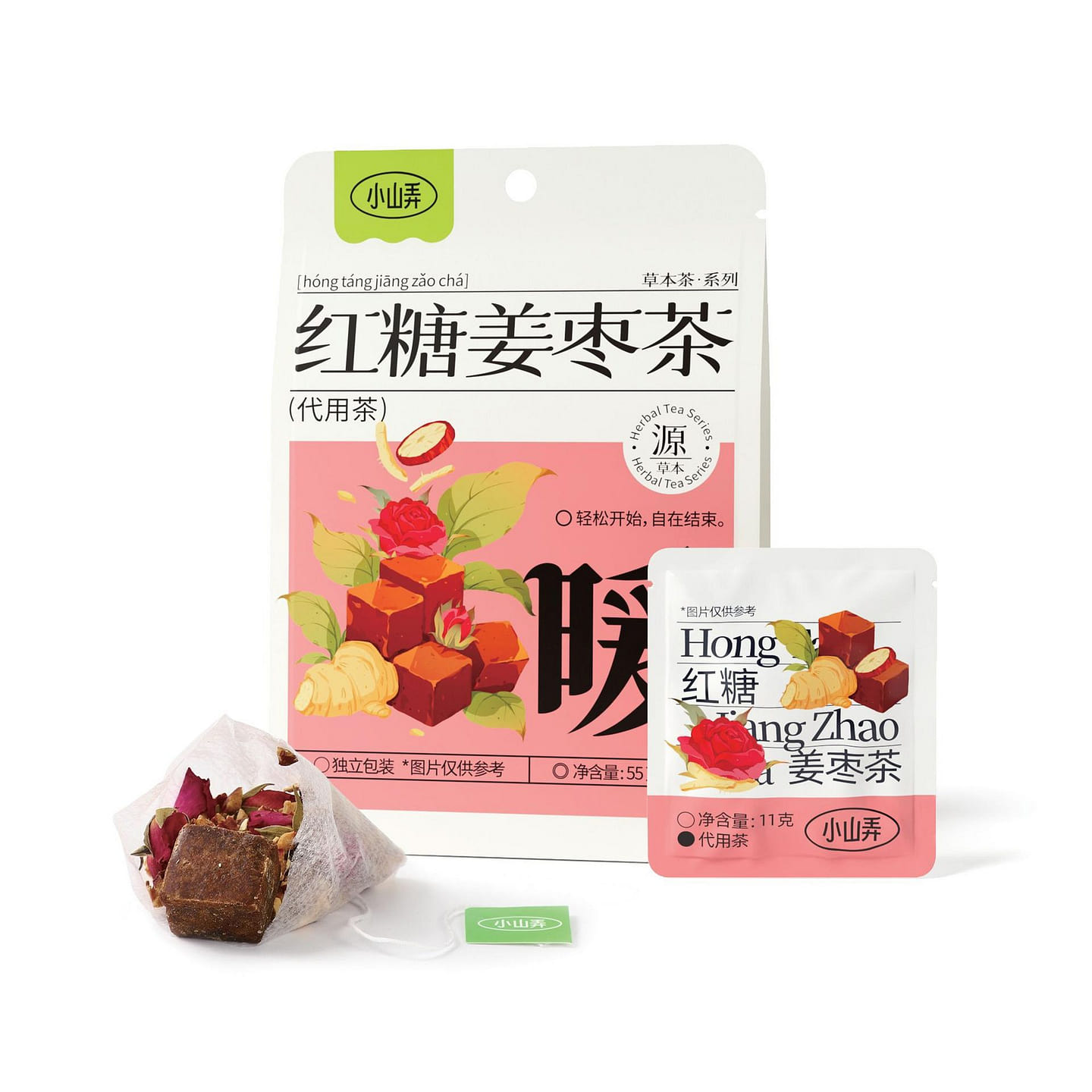 Brown Sugar Ginger Jujube Tea 5pcs health tea 0.49 oz