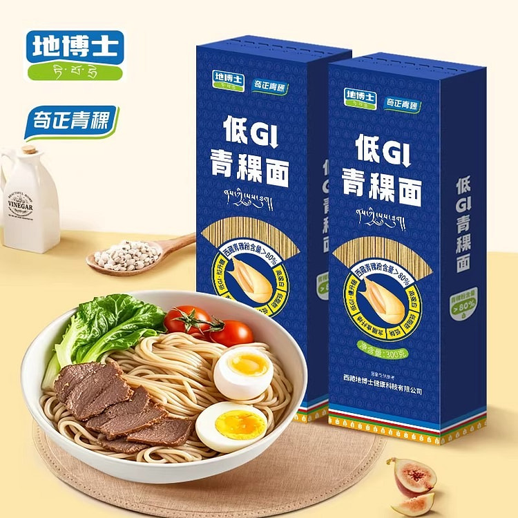 地博士 低GI青稞面低脂高蛋白杂粮粗粮代餐饱腹主食 300 克