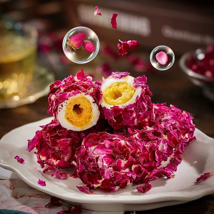 Rose Flavor Salted Egg Yolk Milk Puff