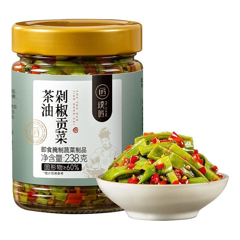 Pujiang Tea oil chopped pepper and pork stew 238 g