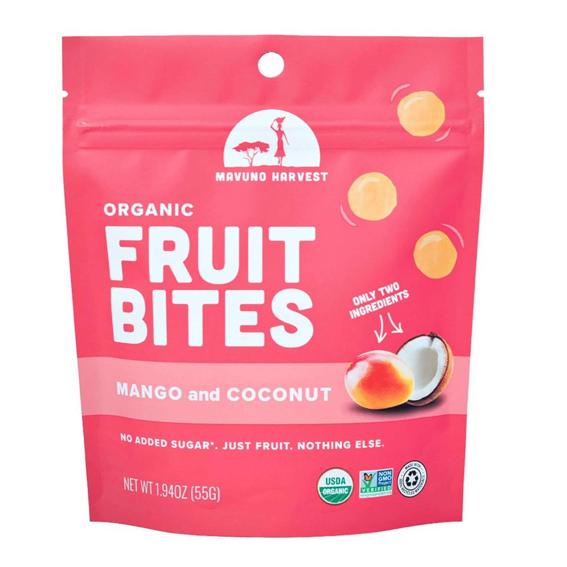 Organic Fruit Bites Mango & Coconut (8 bags) 1 each