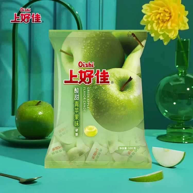 上好佳 青苹果味水果硬糖100克 100 克