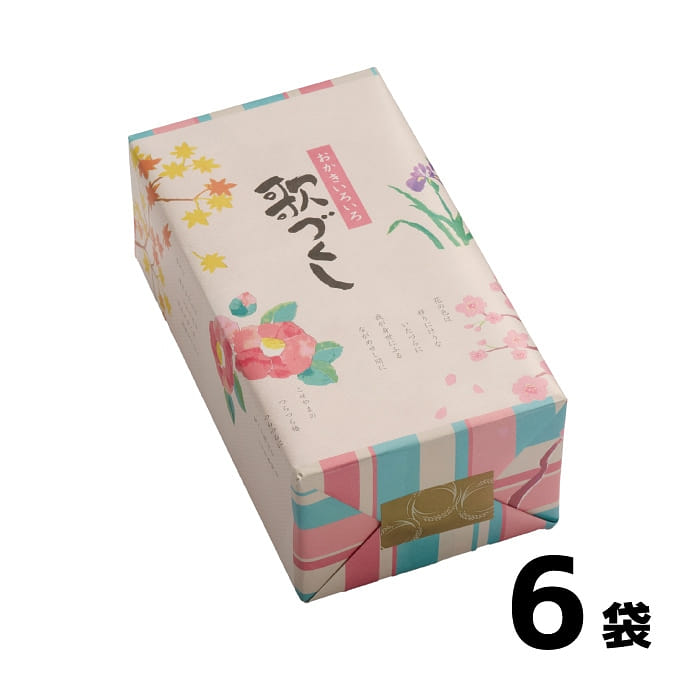 Utazukushi Arare (rice crackers) 18gx6 bags 1 box