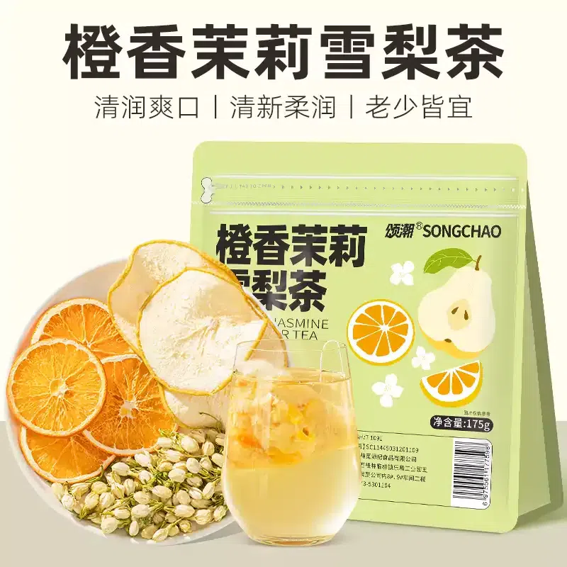 Songchao Jasmine Snow Pear Fruit Tea Bag 175g*1Bag 175 g