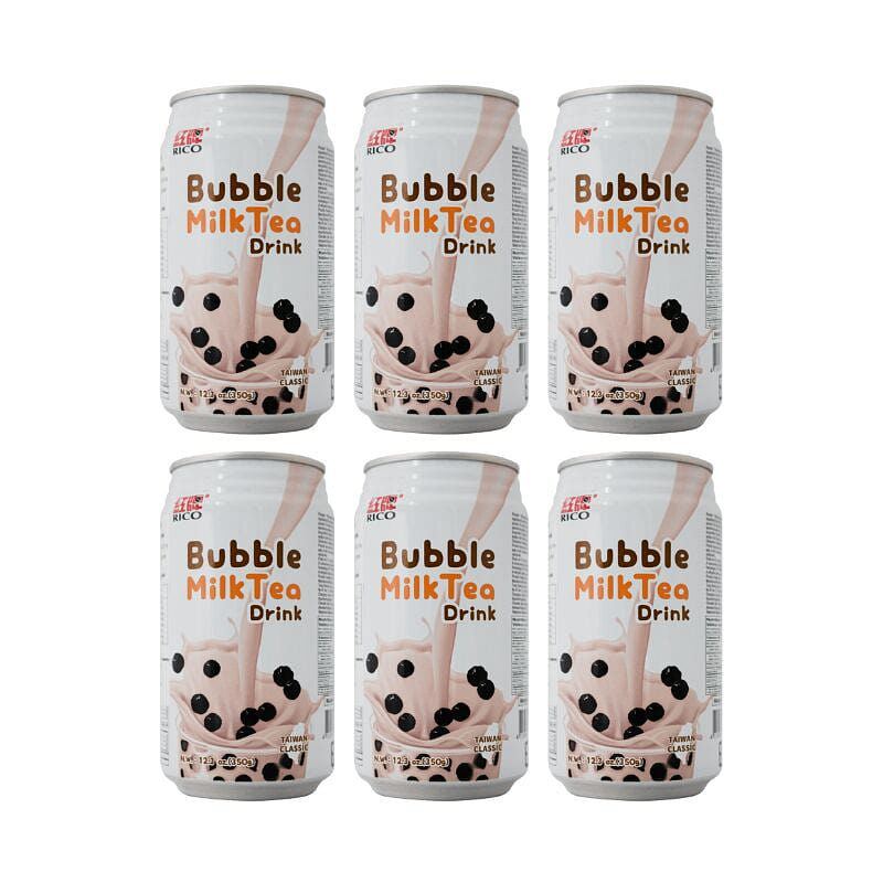 Rico Bubble Milk Tea Drink 12.3 oz pack of 6 1 each
