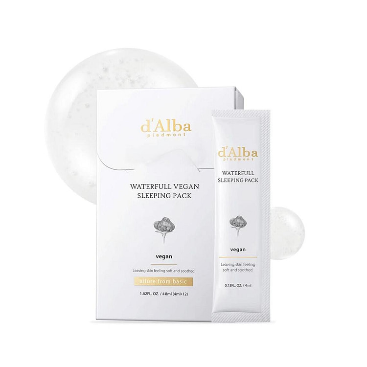 D'Alba 纯素睡眠面膜 4ml x12 片 1 份