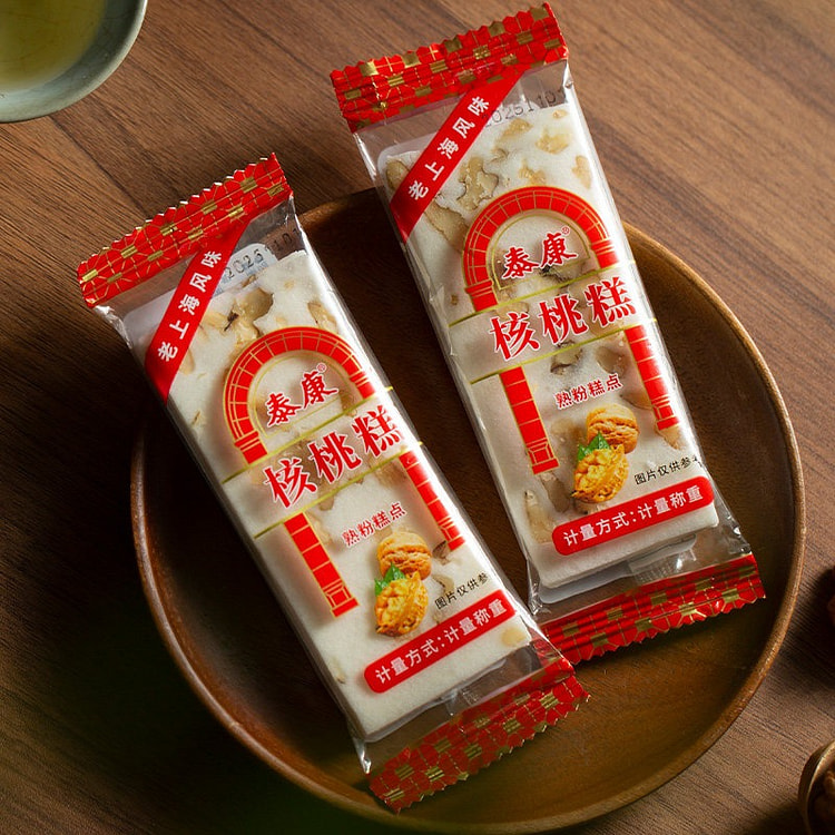 泰康核桃糕云片糕桃片米糕软糯传统糕点亚麻籽糕即食 250 克