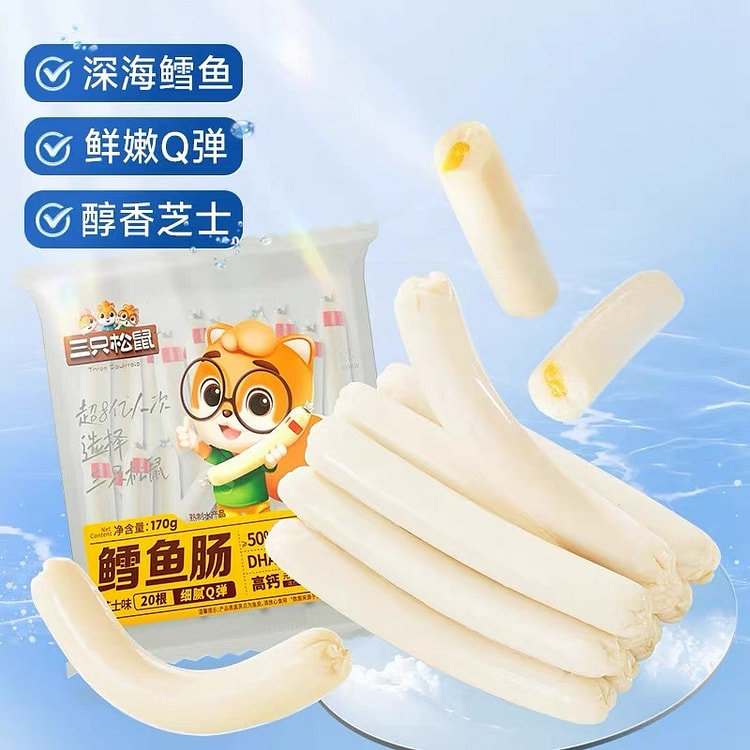 Cheese-flavored cod sausage 170 g