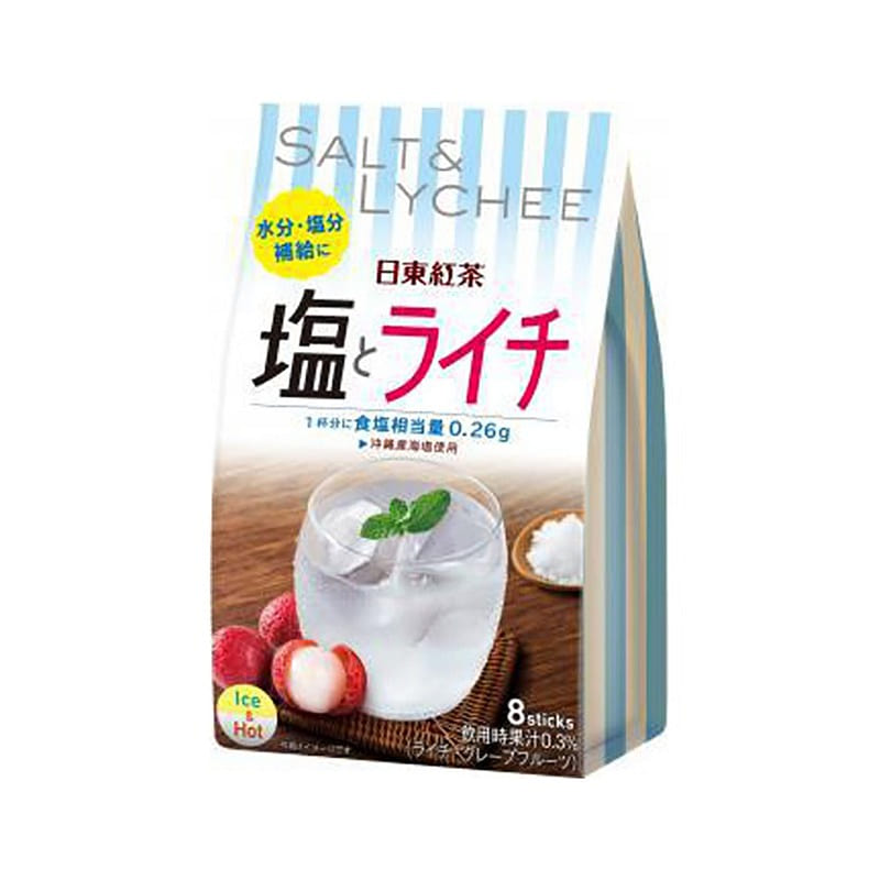Nitto Black Tea Okinawa Sea Salt Lychee Drink 78g 1 each