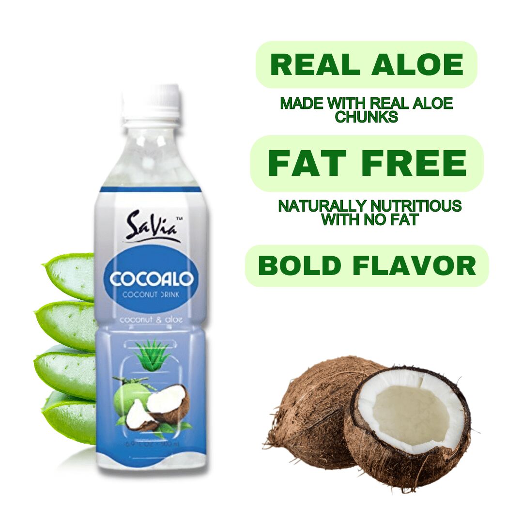 Get Savia Aloe Vera Drink Coconut 16.9oz 12 case Delivered | Weee! Asian  Market