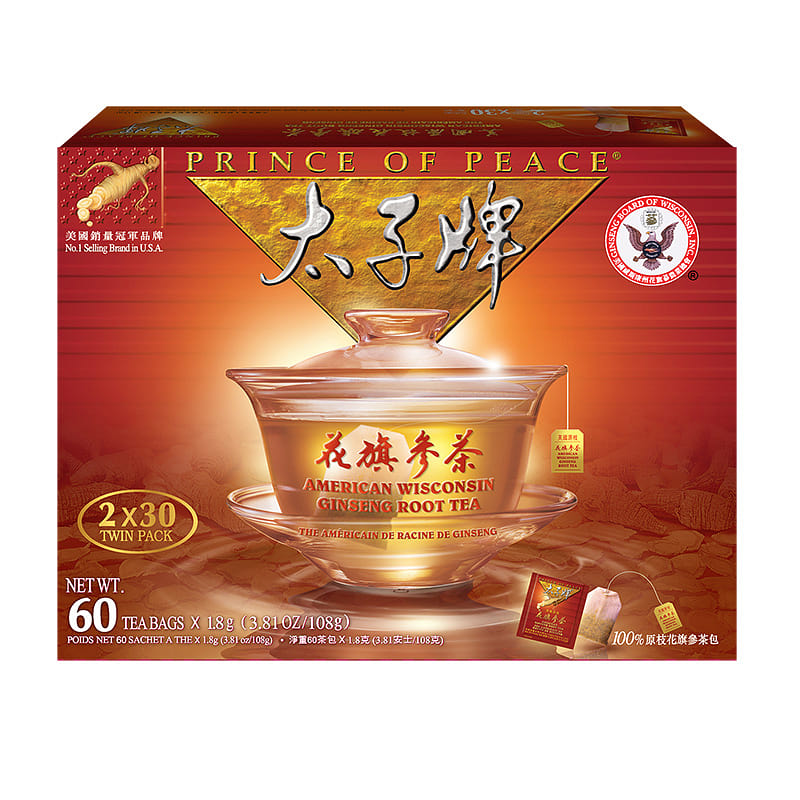 Prince of Peace American Ginseng Root Tea (60 tbs) 1 box