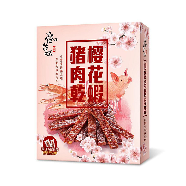 FUN TW Pork Jerky Sakura Shrimp Flavor 160g 1 each