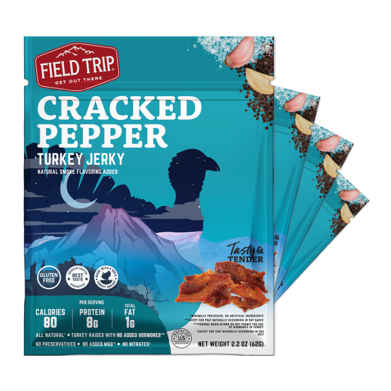 Cracked Pepper Turkey Jerky 2.2oz (4ct) 1 phần