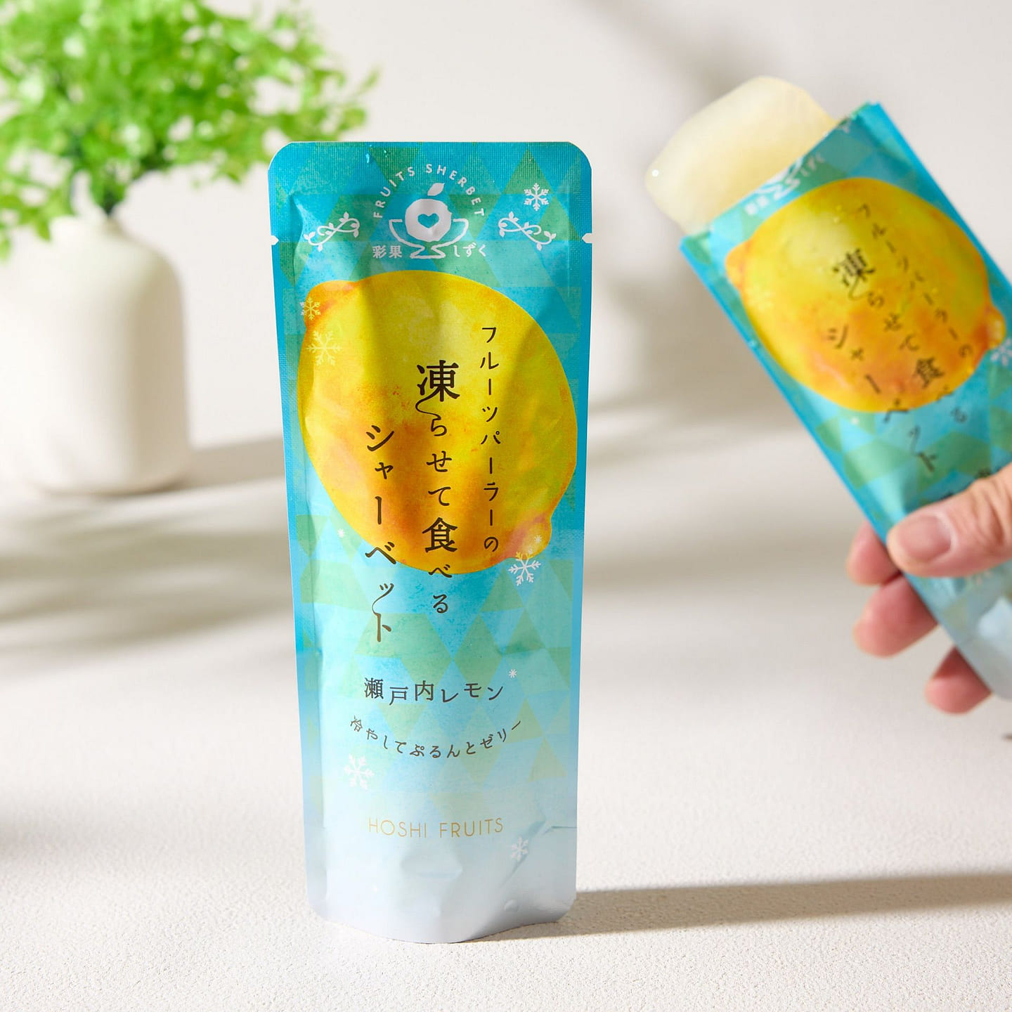 Hoshi Fruits Frozen Sorbet Jelly - Setouchi Lemon 83 그램