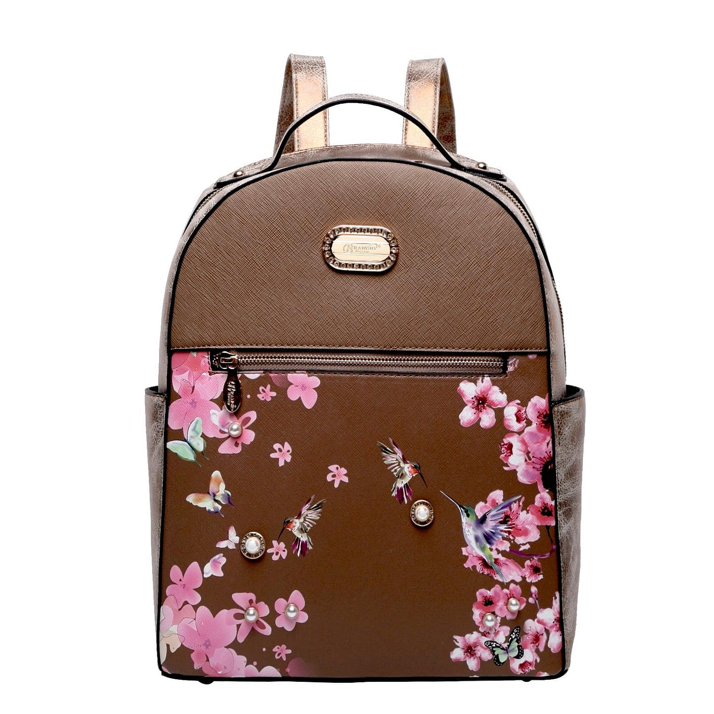 Hummingbird Crystal Laced Vegan Backpack + Wallet [KPB9558+KPC8828-BZ] 1 each