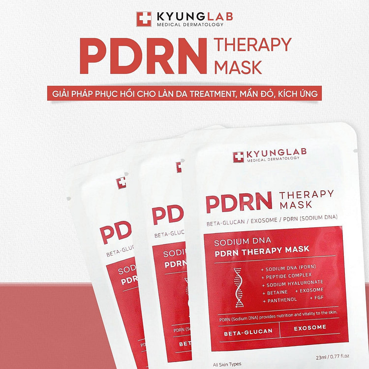 Kyung Lab Mặt Nạ Tế Bào Gốc Cá Hồi Cấp Ẩm Phục Hồi Chống Lão Hoá 23ml x 10 
