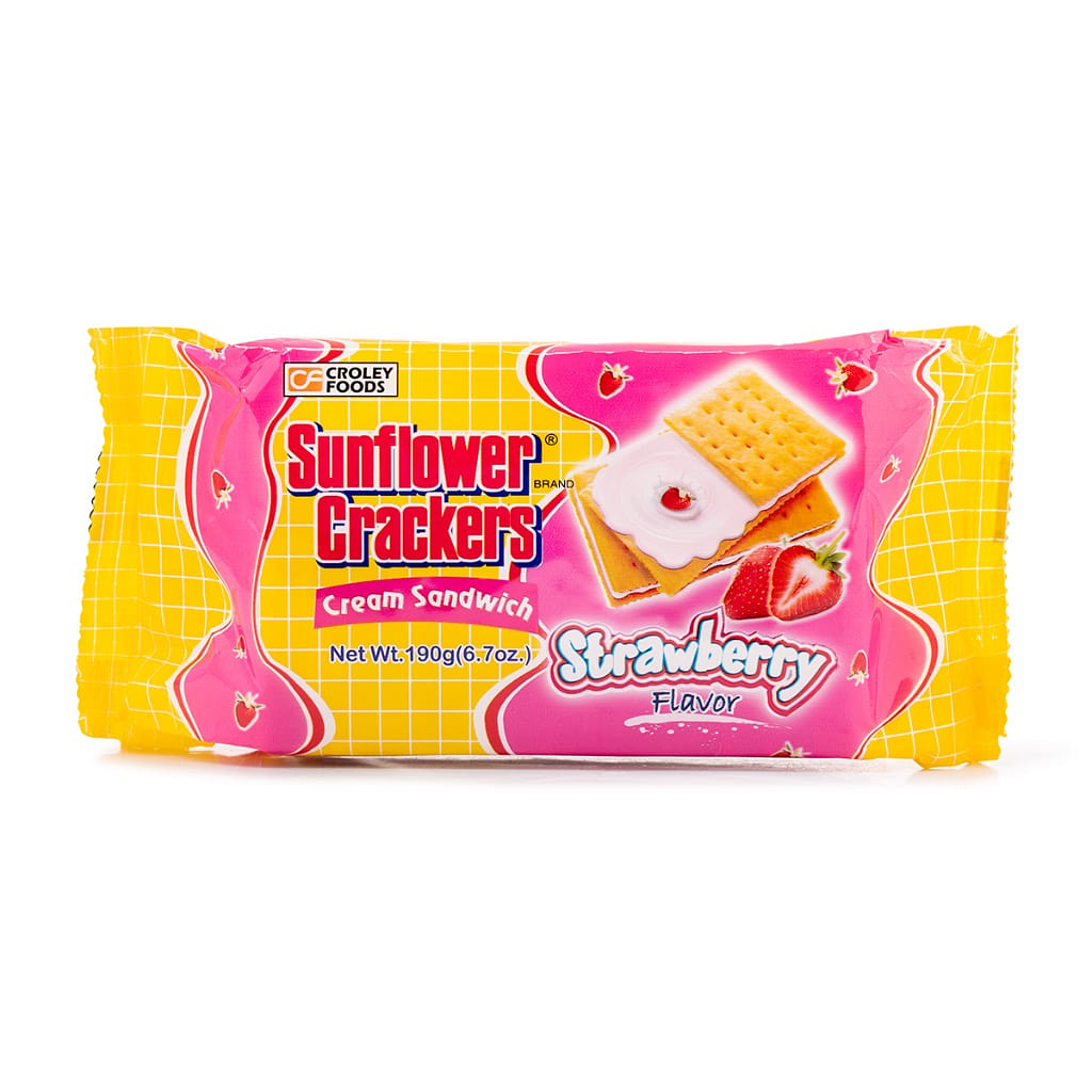 Croley Foods Sunflower Galletas rellenas de crema de fresa 190 gramo(s)