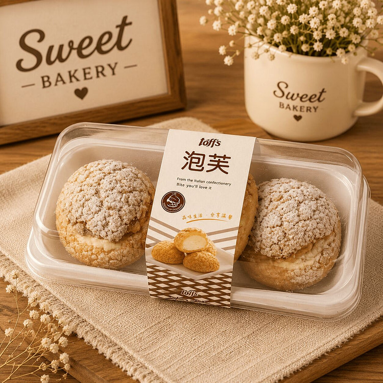 Cream puffs 3 count 1 box