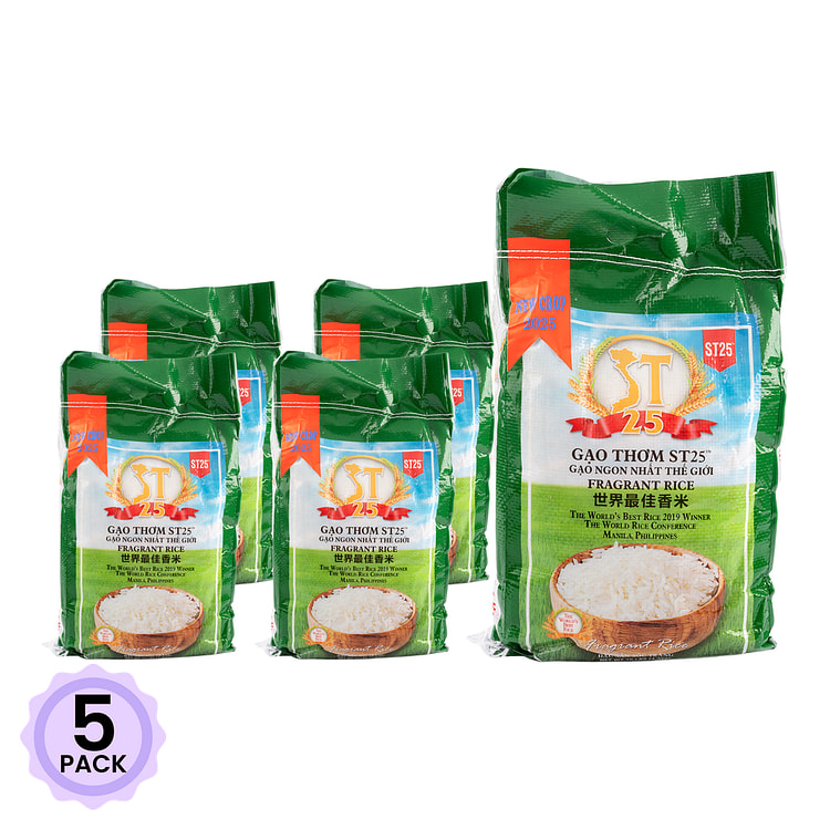 ST-25 Vietnam Fragrant Rice 10 lb*5 pack