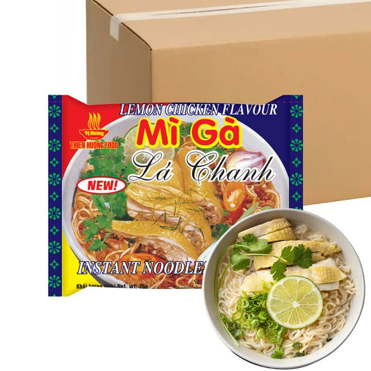 Vi Huong Lemon Leaf Chicken Ramen Noodle 30Count