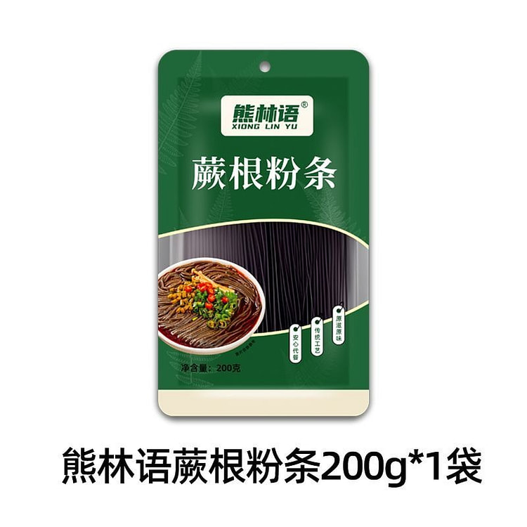 熊林语蕨根粉凉拌酸辣粉非荞麦面葛根粉200g*1袋 200 克