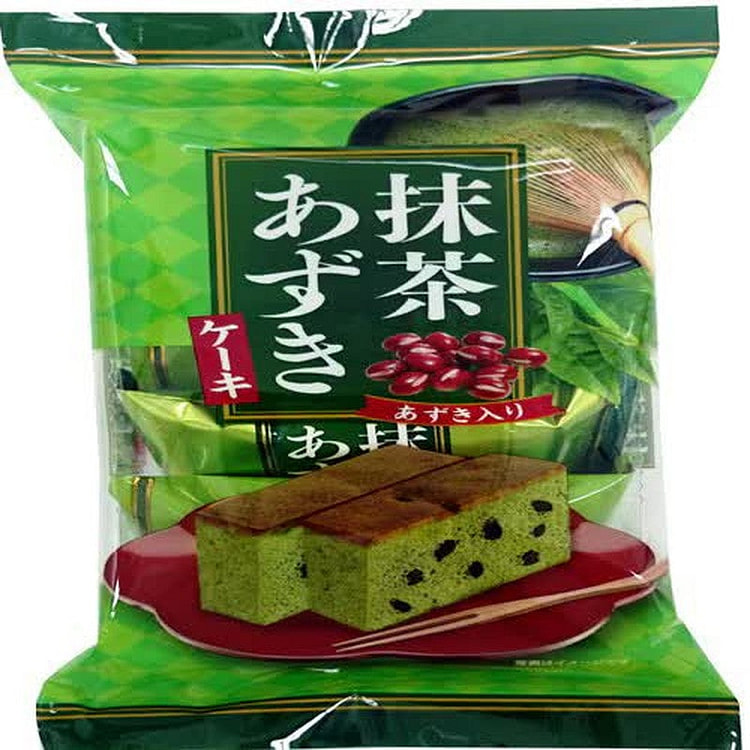 Tenkei Confectionery Matcha Azuki Cake (5 pieces) 1 each