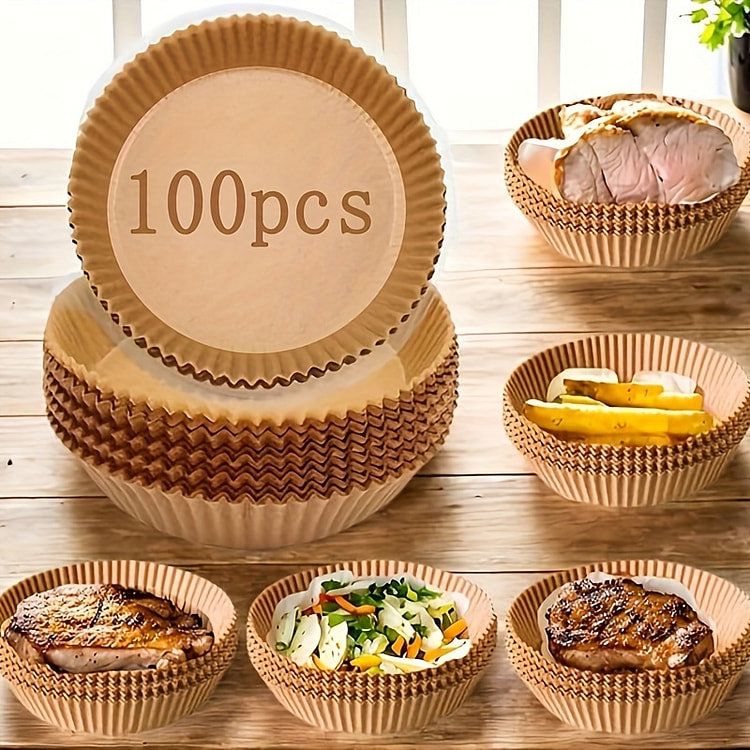 Khay Giấy Lót Nồi Chiên Không Dầu 100 cái