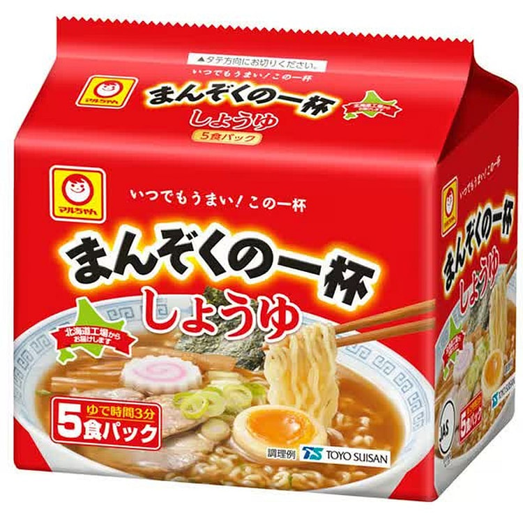 Maruchan Manzoku Soy Sauce Ramen 5P 83g x5