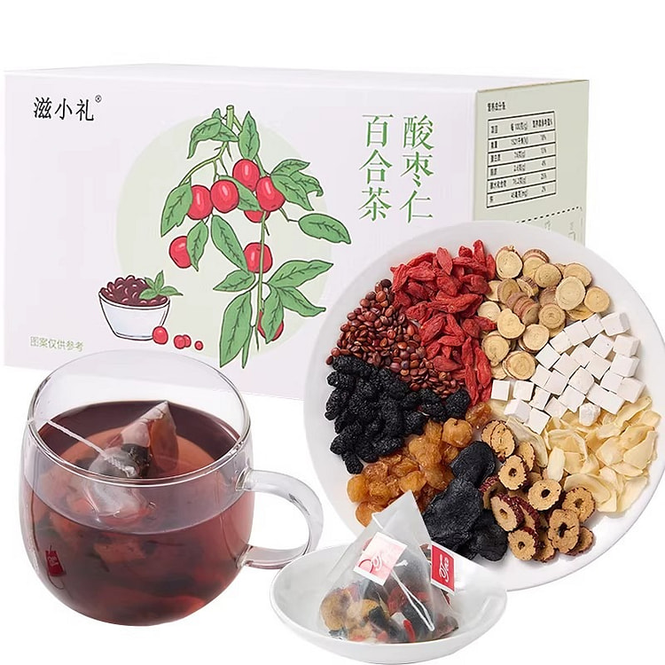 酸枣仁百合茶 晚安相伴泡水喝草本茶120g/盒 120 克