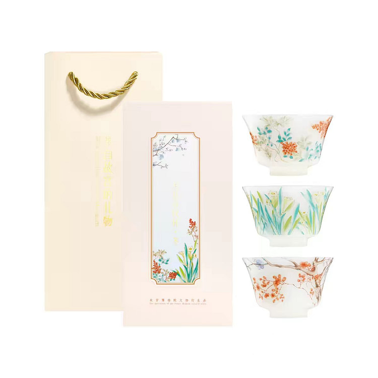 December Flower Pattern Cup - Winter Gift Box 1 each