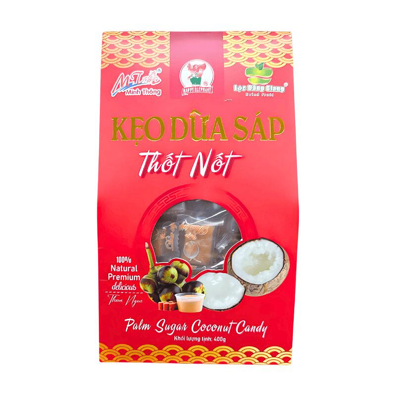 Minh Thong Palm Sugar Coconut Candy 400g 1 each