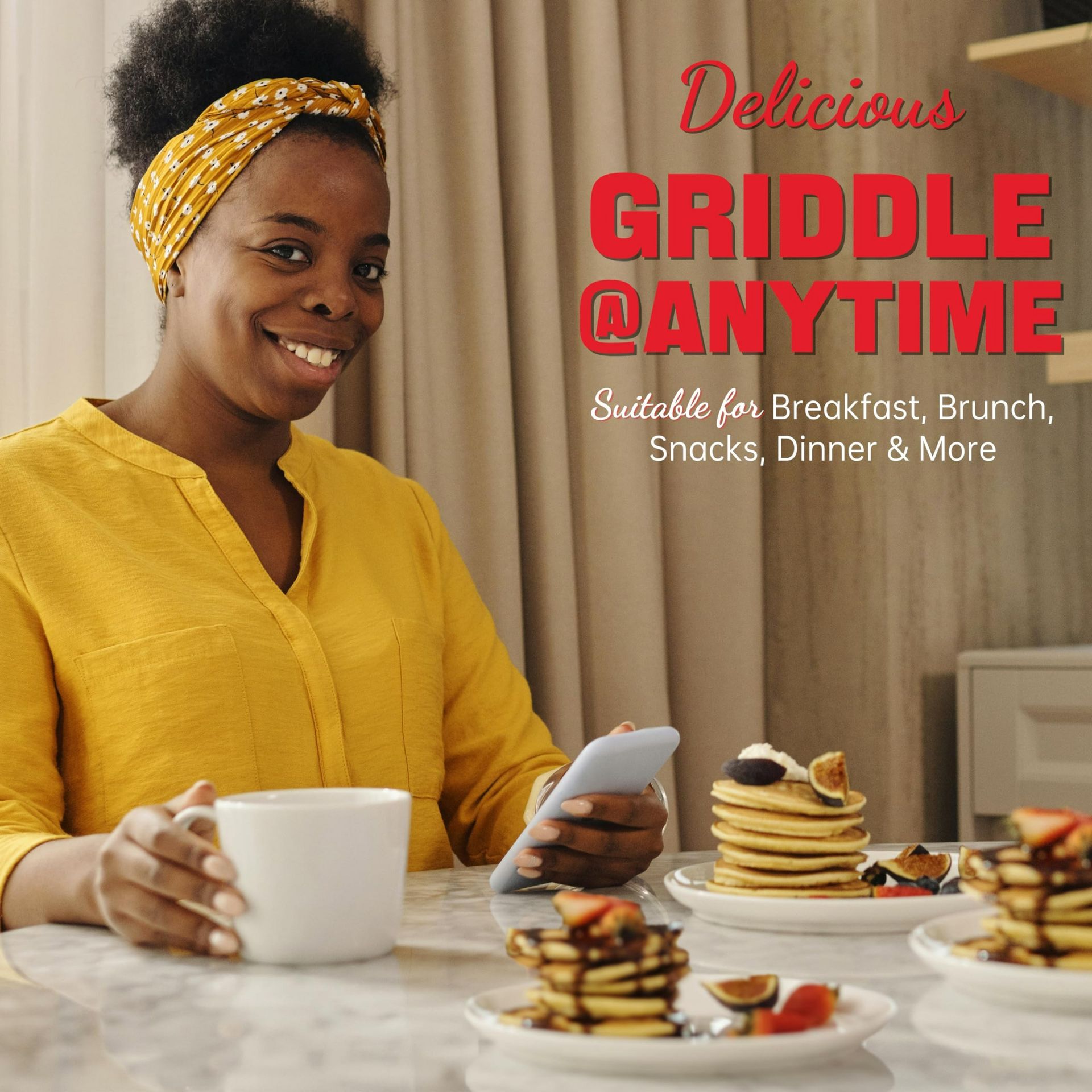 Get Double Mini Pancakes Maker Machine 4 Inch Delivered | Weee