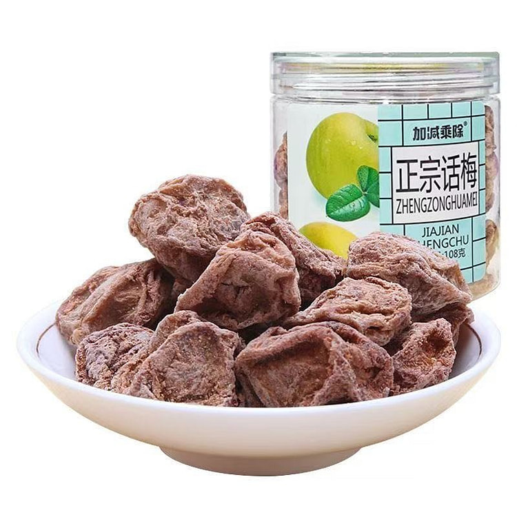 加减乘除正宗话梅罐装孕妇酸甜梅干办公休闲开胃零食 108 克