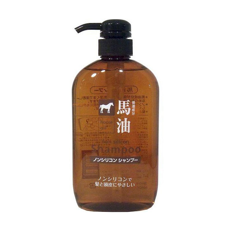 KUMANOYUSHI Horse Oil Silicone-free Shampoo 600ml 1 each