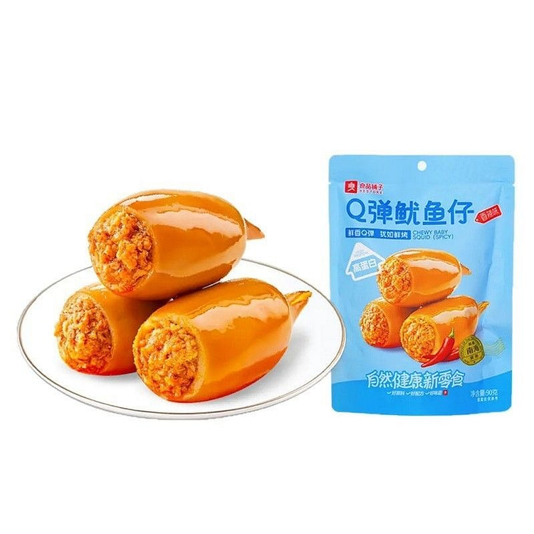 【良品铺子 】香辣鱿鱼仔 Q弹鱿鱼仔 休闲零食1袋 90 克