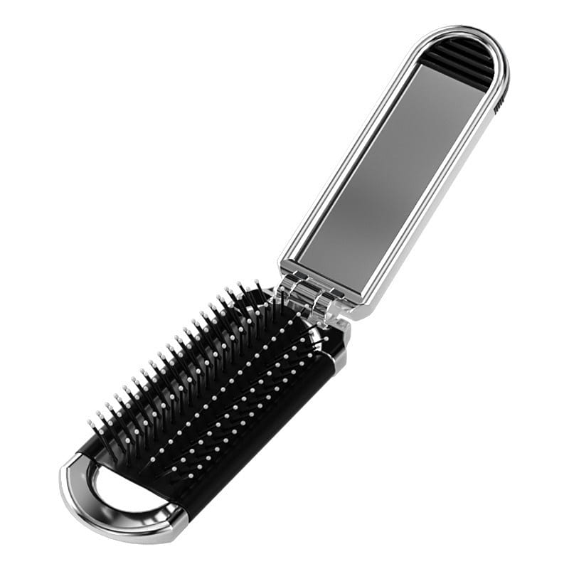 Small Comb Carrying Portable Folding Comb Airbag Air Cushion Comb Women’s Silver 1 each