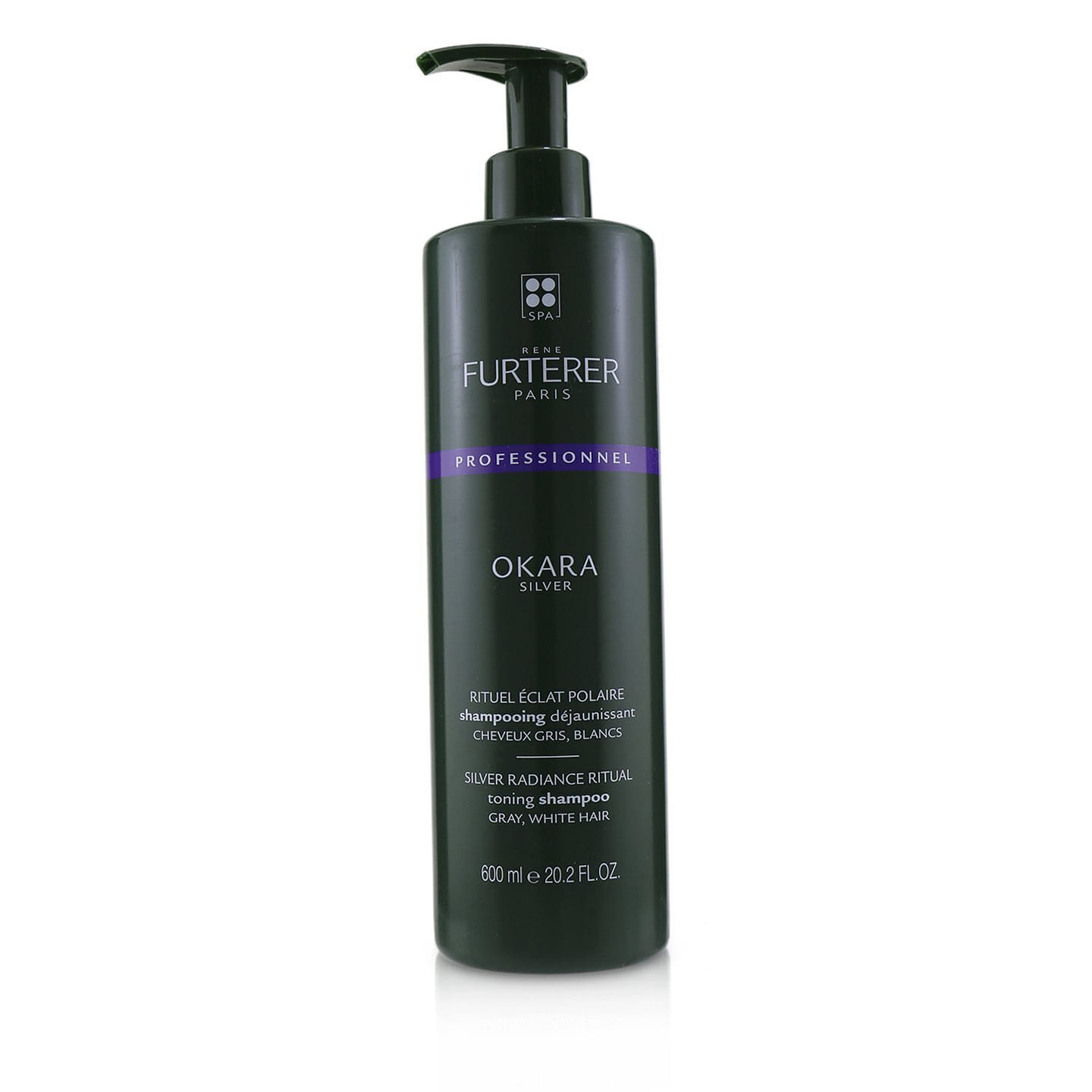 Rene Furterer Okara Silver Silver Radiance Ritual Toning Shampoo – Gray, White Hair (Salon Product) 600ml/20.2oz 600 ml