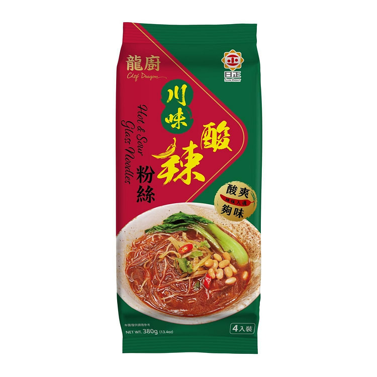 Chef Dragon Hot and Sour Glass Noodles Sichuan 1 each