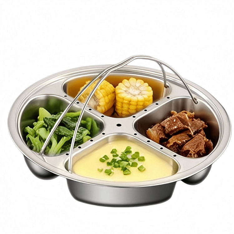 316 Stainless Steel Steamer Rack 4 Compartments 1 count