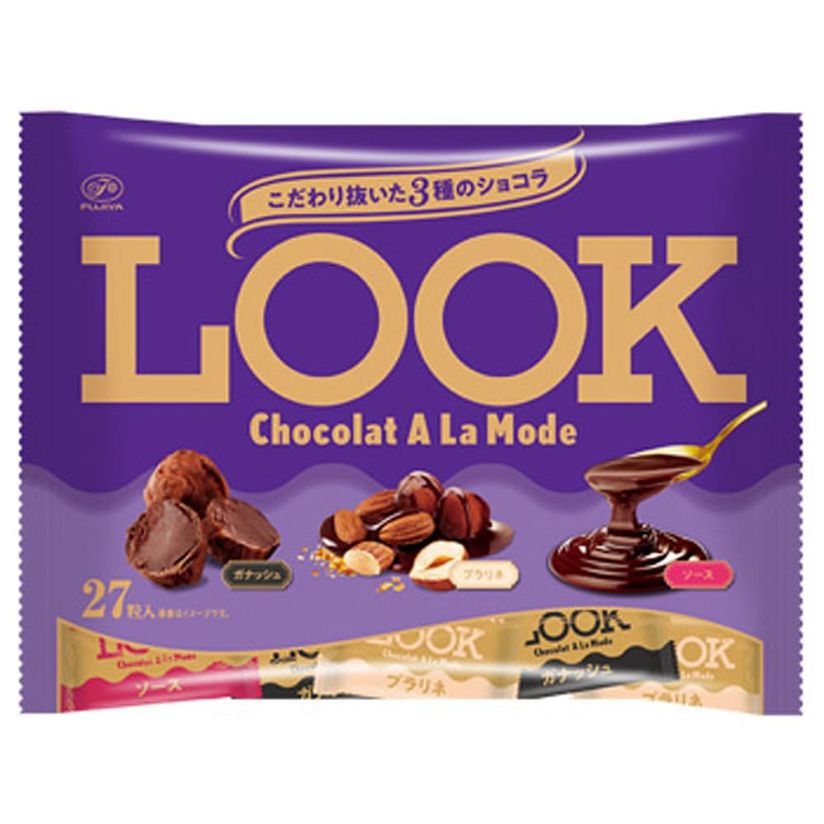 不二家 LOOK 3种巧克力家庭分享装