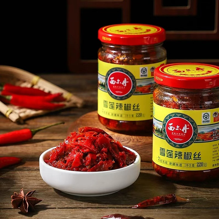 西尔丹雪莲辣椒丝 辣椒酱 下饭拌面酱 200g*1瓶装
