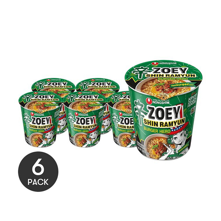 Nongshim KPop Shin Ramen Burger - 95g x 6 Packs 95 g