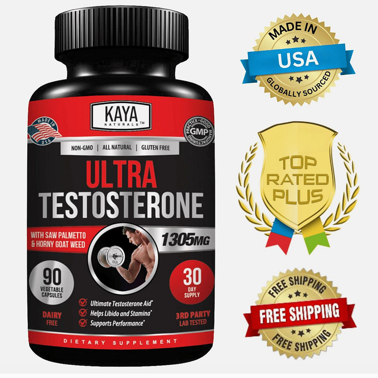 Natural Testosterone Booster 90ct Increase Energy 1 bottle