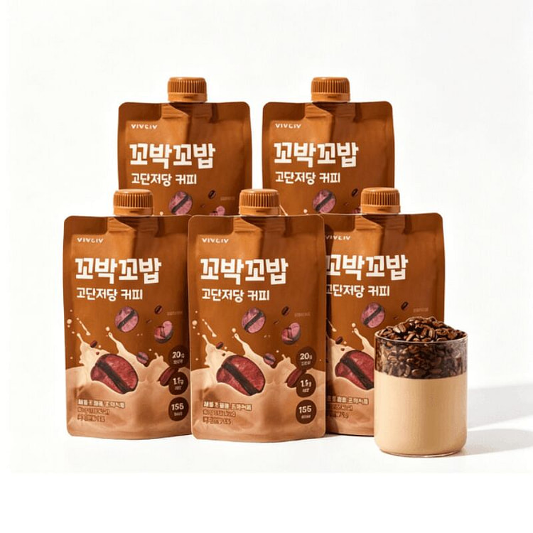 VIVLIV Meal Replacement Shake Coffee Flavor 40g 5 each